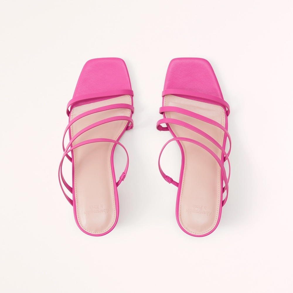 Abercrombie & Fitch Limited Edition Barbie Pink Heels | MSRP $80 - Picture 3 of 3